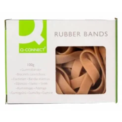 Bandas elasticas Q-connect 100 gr 150 x 9 mm