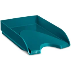 BANDEJA DE SOBREMESA CEP RIVIERA PLASTICO COLOR VERDE 348X257X66 MM