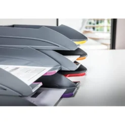 Bandeja de sobremesa Durable plastico 255x55x330mm color gris