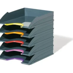 Bandeja de sobremesa Durable plastico 255x55x330mm color gris