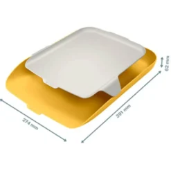 BANDEJA ORGANIZADORA LEITZ PLASTICO COLOR AMARILLO