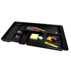 BANDEJA ORGANIZADORA Q-CONNECT DE CAJONES COLOR NEGRO 364X225X21 MM