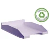 BANDEJA SOBREMESA ARCHIVO 2000 ECOGREEN PLASTICO 100% RECICLADO APILABLE FORMATOS DIN A4 Y FOLIO COLOR MALVA