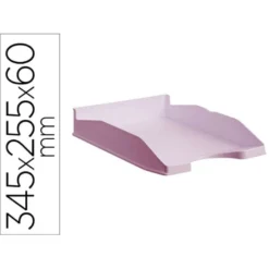 BANDEJA SOBREMESA ARCHIVO 2000 ECOGREEN PLASTICO 100% RECICLADO APILABLE FORMATOS DIN A4 Y FOLIO COLOR ROSA