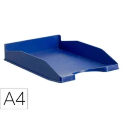 BANDEJA SOBREMESA ARCHIVO 2000 ECOGREEN PLASTICO 100% RECICLADA APILABLE FORMATOS DIN A4 Y FOLIO COLOR AZUL