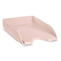 BANDEJA SOBREMESA CEP MINERAL PLASTICO COLOR ROSA 350X260X65 MM