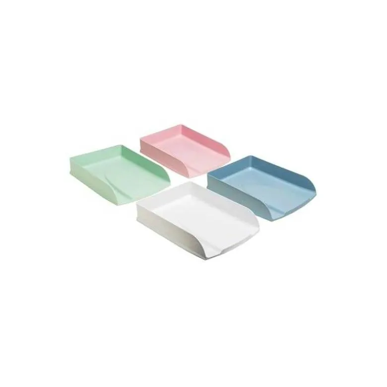 BANDEJA SOBREMESA EXACOMPTA AUTENTIK COMBO STYLI PLASTICO RECICLADO SET DE 4 UNIDADES COLORES SURTIDOS