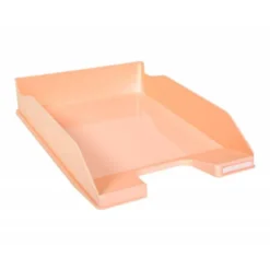 BANDEJA SOBREMESA EXACOMPTA PLASTICO COLOR CORAL