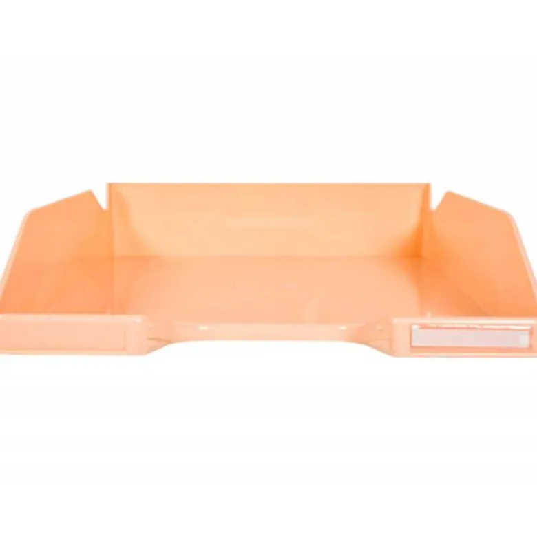 BANDEJA SOBREMESA EXACOMPTA PLASTICO COLOR CORAL