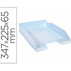 BANDEJA SOBREMESA EXACOMPTA PLASTICO COLOR AZUL PASTEL