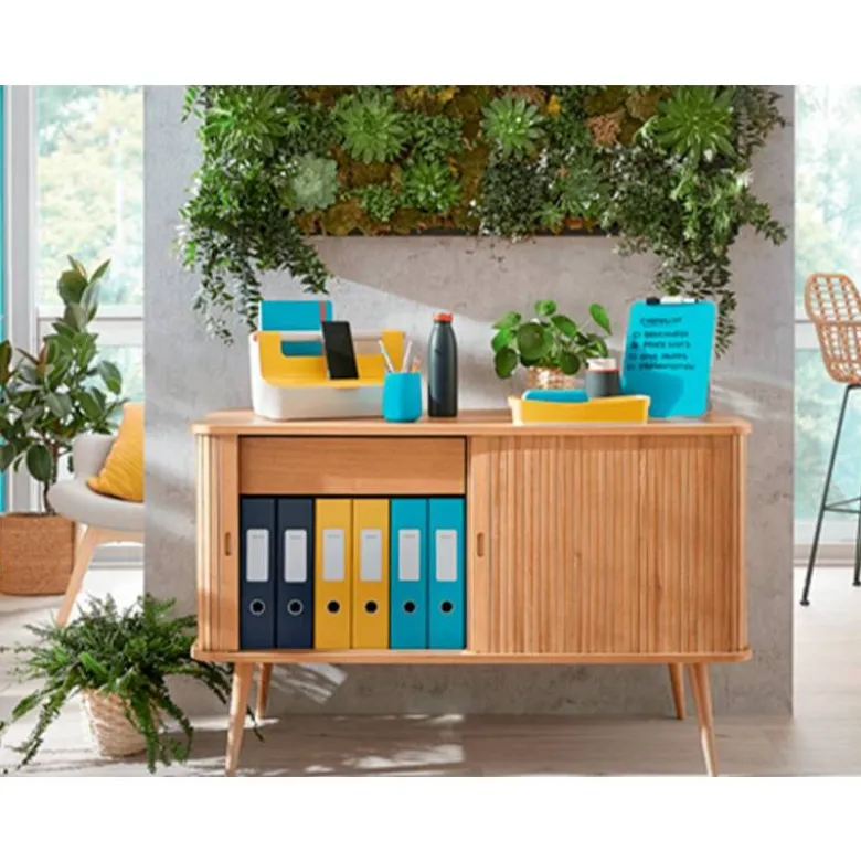 BANDEJA SOBREMESA LEITZ PLASTICO SET DE 3 UNIDADES COLOR AMARILLO