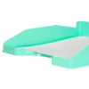 BANDEJA SOBREMESA PLASTICO Q-CONNECT VERDE MENTA OPACO 240X70X340MM