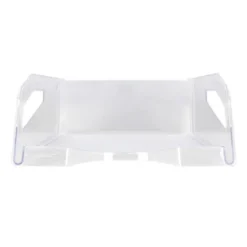 BANDEJA SOBREMESA PLASTICO Q-CONNECT GRAN CAPACIDAD CON ASA TRANSPARENTE 386X270X115MM