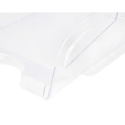 BANDEJA SOBREMESA PLASTICO Q-CONNECT GRAN CAPACIDAD CON ASA TRANSPARENTE 386X270X115MM