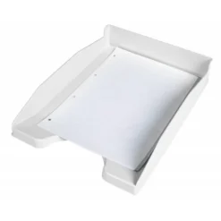 BANDEJA SOBREMESA PLASTICO Q-CONNECT BLANCO OPACO