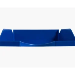 Bandeja sobremesa plastico q-connect color azul opaco 240x70x340 mm
