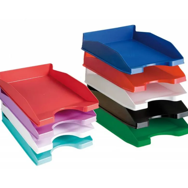 Bandeja sobremesa plastico q-connect color azul opaco 240x70x340 mm