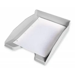 Bandeja sobremesa plastico q-connect color gris opaco 240x70x340 mm