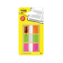 Banderitas Post-it ® Separadoras Index Medianas Colores Naranja, Rosa, Verde