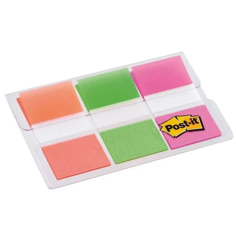 Banderitas Post-it ® Separadoras Index Medianas Colores Naranja, Rosa, Verde