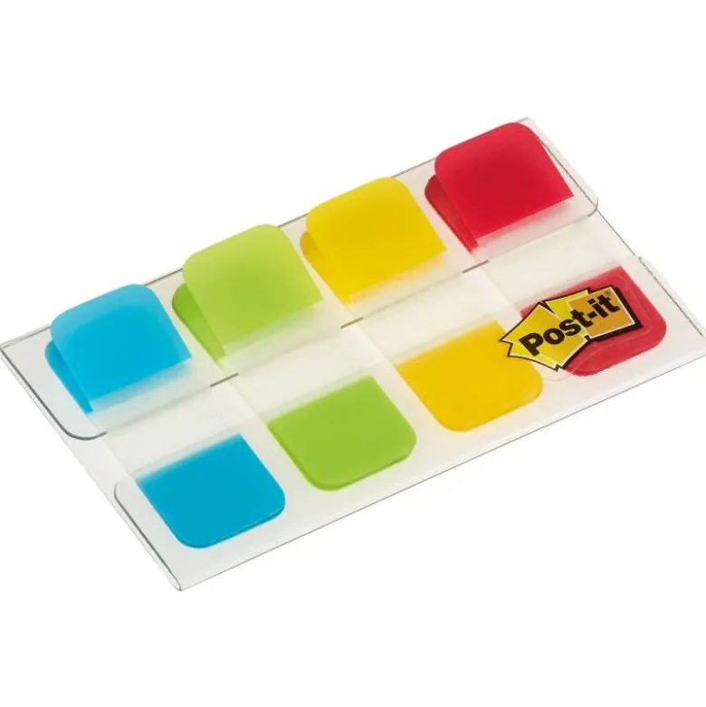 Banderitas Post-it ® separadoras Index rígidas dispensador 4 colores 15,8 x 38 mm