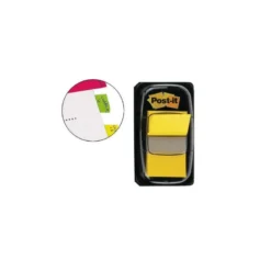 Banderitas separadoras 680-5 amarillo. Dispensador de 50 unidades.