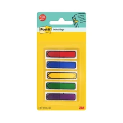 Banderitas separadoras flechas. Dispensador 100 banderitas de colores brillantes