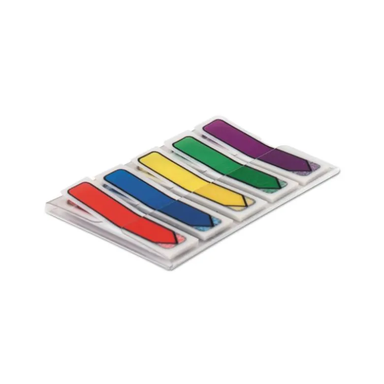 Banderitas separadoras flechas. Dispensador 100 banderitas de colores brillantes