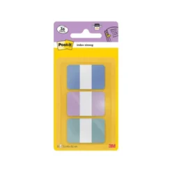 BANDERITAS SEPARADORAS RIGIDAS DISPENSADOR POST-IT INDEX STRONG 686-3 COAST 25,4X38.1 MM PACK DE 36