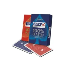 BARAJA FOURNIER POKER INGLES PLASTICO EUROPEAN POKER TOUR INDICE GIGANTE