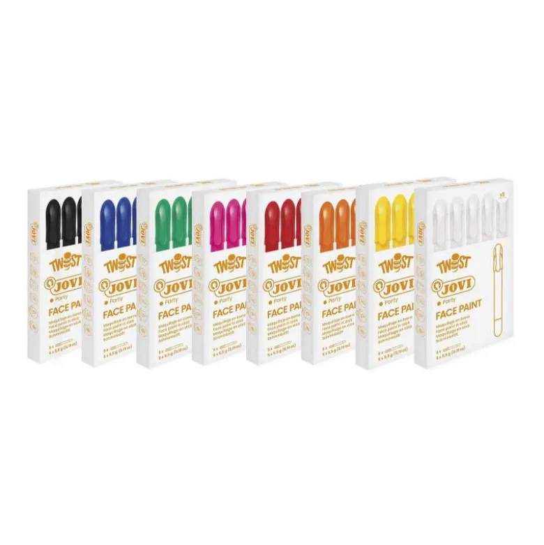 BARRA DE MAQUILLAJE JOVI TWIST MAKE-UP BLANCA CAJA DE 5 UNIDADES