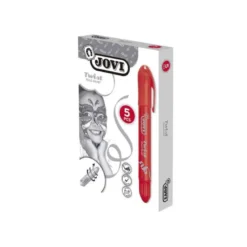BARRA DE MAQUILLAJE JOVI TWIST MAKE-UP ROJO CAJA DE 5 UNIDADES