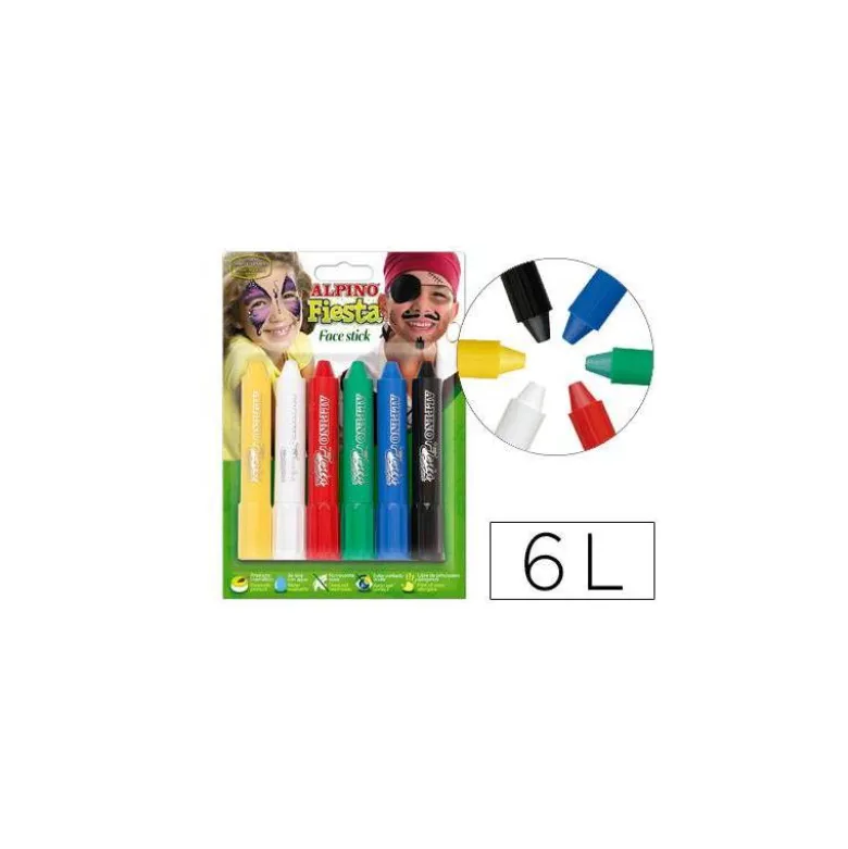 Barra maquillaje Alpino stick 6 colores