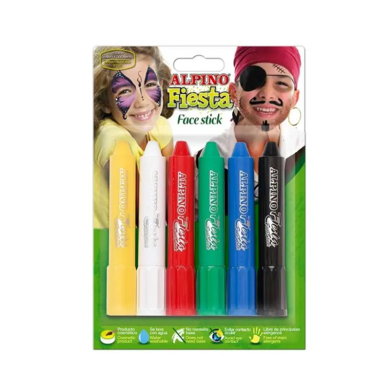 Barra maquillaje Alpino stick 6 colores