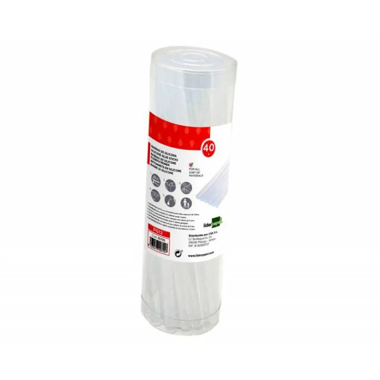 Barras termofusible marca Liderpapel Caja 40 unidades