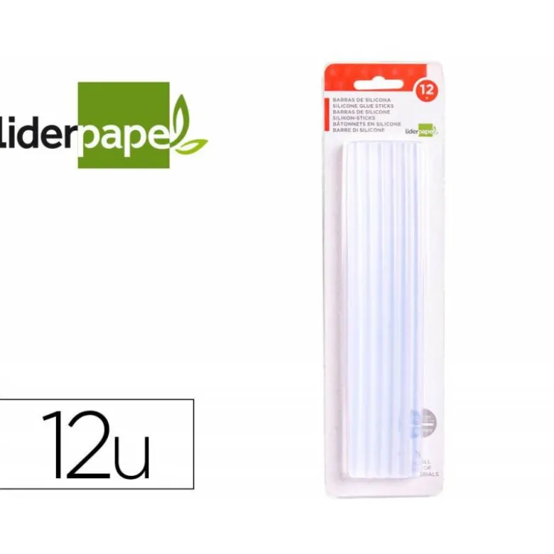 Barras termofusible marca Liderpapel 12 uinidades