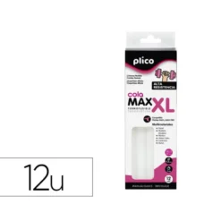 BARRA TERMOFUSIBLE PLICO COLA EXTRAFUERTE MAX XL 11,5 MM DE DIAMETRO X 200 MM DE ALTO BLISTER DE 12 UNIDADES