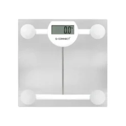 BASCULA BAÑO Q-CONNECT DIGITAL CON PANTALLA LCD PRECISION 100 GR CAPACIDAD DE 5 KG A 180 KG 300X300X22MM