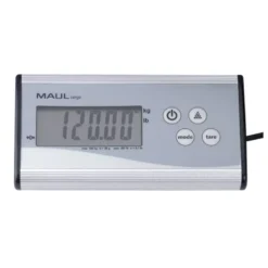 BASCULA PARA PAQUETES MAUL CARGO CON VISOR SEPARADO 120 KG PRECISION PESAJE 50 GR COLOR ACERO INOXIDABLE
