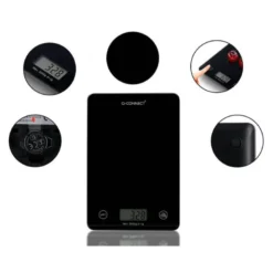 BASCULA PRECISION Q-CONNECT DIGITAL CON PANTALLA LCD PRECISION 1 GR CAPACIDAD DE 5 GR A 5 KG 200X135X16MM