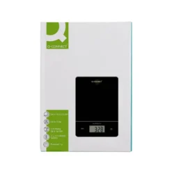 BASCULA PRECISION Q-CONNECT DIGITAL CON PANTALLA LCD PRECISION 1 GR CAPACIDAD DE 5 GR A 15 KG 240X170X17,5MM