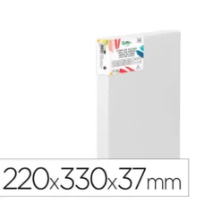 BASTIDOR 3D EXTRAGRUESO LIDERPAPEL 4P GRAPADO PARTE TRASERA ALGODON 100% 22X33 CM GRAMAJE 380G/M2 CERTIFICADO