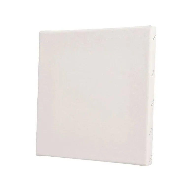 BASTIDOR LIDERCOLOR LIENZO GRAPADO LATERAL ALGODON 100% 12X12 CM