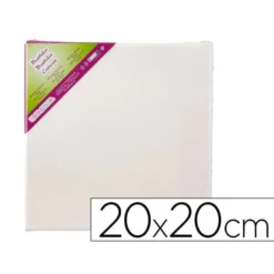 BASTIDOR LIDERCOLOR LIENZO GRAPADO LATERAL ALGODON 100% 20X20 CM