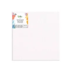 BASTIDOR LIDERPAPEL 1F LIENZO GRAPADO PARTE TRASERA ALGODON 100% BORDES MADERA 15X15 CM GRAMAJE 280G/M2 CERTIFICADO