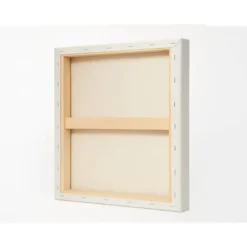 BASTIDOR LIDERPAPEL 1F LIENZO GRAPADO PARTE TRASERA ALGODON 100% BORDES MADERA 15X15 CM GRAMAJE 280G/M2 CERTIFICADO