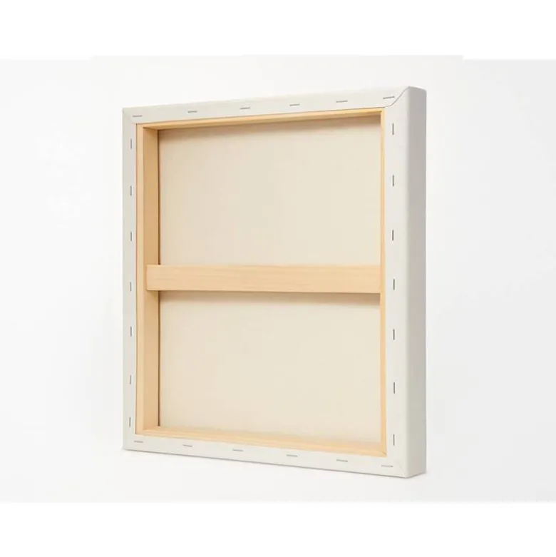 BASTIDOR LIDERPAPEL 1F LIENZO GRAPADO PARTE TRASERA ALGODON 100% BORDES MADERA 15X15 CM GRAMAJE 280G/M2 CERTIFICADO