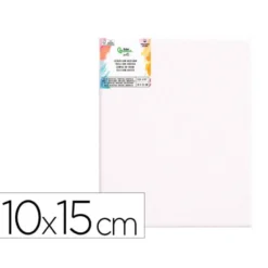 BASTIDOR LIDERPAPEL 0P LIENZO GRAPADO PARTE TRASERA ALGODON 100% BORDES MADERA 10X15 CM GRAMAJE 280G/M2 CERTIFICADO