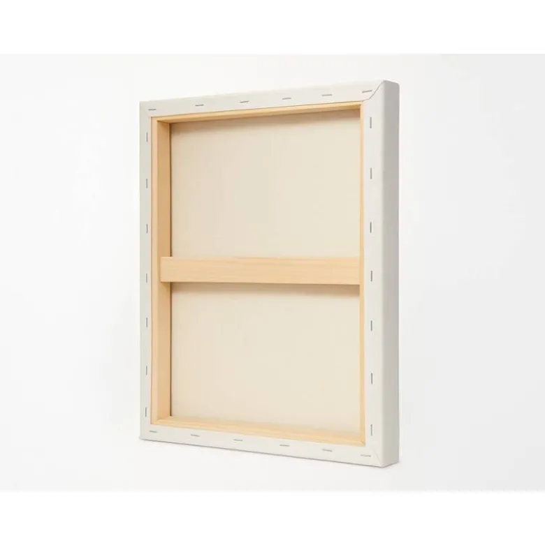 BASTIDOR LIDERPAPEL 3P LIENZO GRAPADO PARTE TRASERA ALGODON 100% BORDES MADERA 20X25 CM GRAMAJE 280G/M2 CERTIFICADO