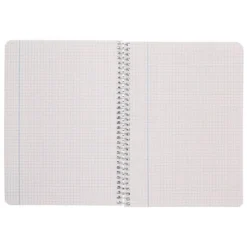 BLOC ESPIRAL LIDERPAPEL CUARTO ECOUSE CUADRICULA COLOR KRAFT 80 HOJAS
